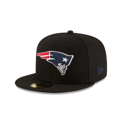 Black New England Patriots Hat - New Era NFL 59FIFTY Fitted Caps USA1756942